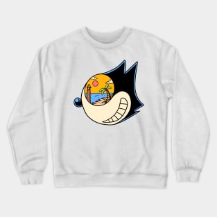 Head Felix dream a summer holiday in the beach Crewneck Sweatshirt